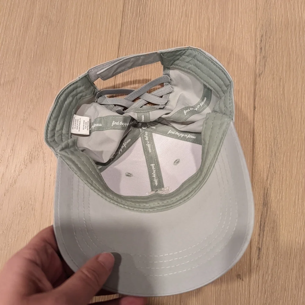 Grayish Green Baseball Cap with Moon Embroidery